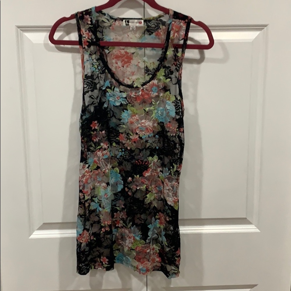 Sheer tank top